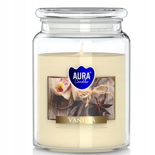 Свещ - Vanilla Aura ароматизирана парафинова свещ 1 бр.