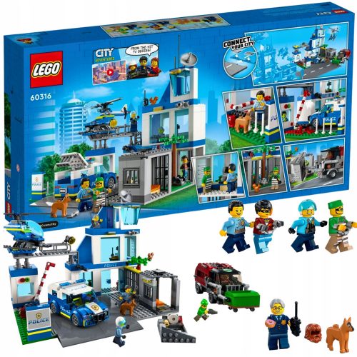  LEGO City 60316 Полицейски участък + инструкции LEGO City 60316 инструкции