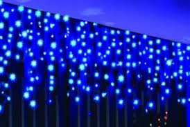  Коледни лампички за елха Icicles 200 LED BLUE + FLASH SPARK icicles 101 - 200 лампички