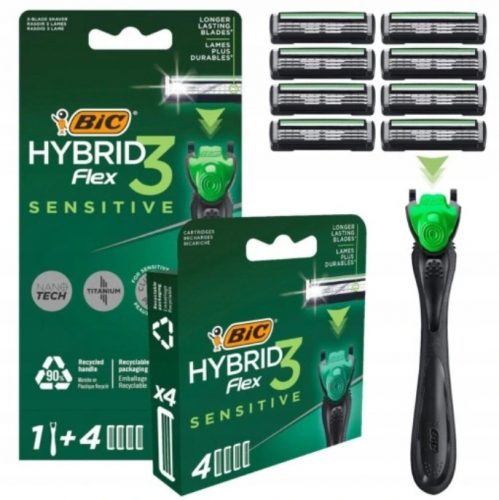  Машина BIC Hybrid 3 Flex SENSITIVE + 8 патрона