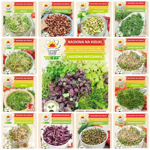  КОМПЛЕКТ СЕМЕНА ЗА КЪЛНОВЕ МИКС СОРТОВЕ EASY GROWTH MICROGREENS 21 БР. БЕЗПЛАТНО