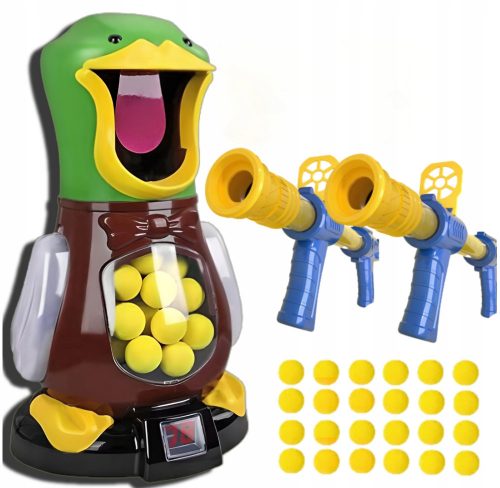  Аркадна игра Hungry Duck Target Shooting 2 Guns Аркадна игра за деца + Kruzzel Balls