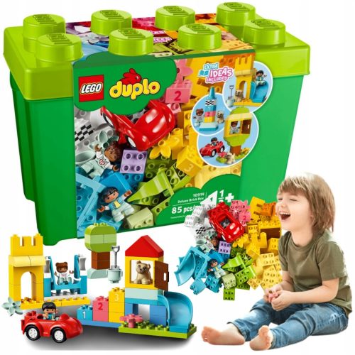  LEGO Duplo 10914 Deluxe Brick Box + ЕЛЕКТРОННА КОЛЕДНА КАРТИЧКА ОТ: ДО: КАТО ПОДАРЪК