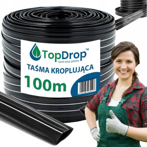  Капкова лента Top Drop WTK100R 100 м черна