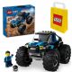 LEGO City 60402 Blue Monster Truck + LEGO Хартиена подаръчна торбичка среден размер M 41x34x12 cm