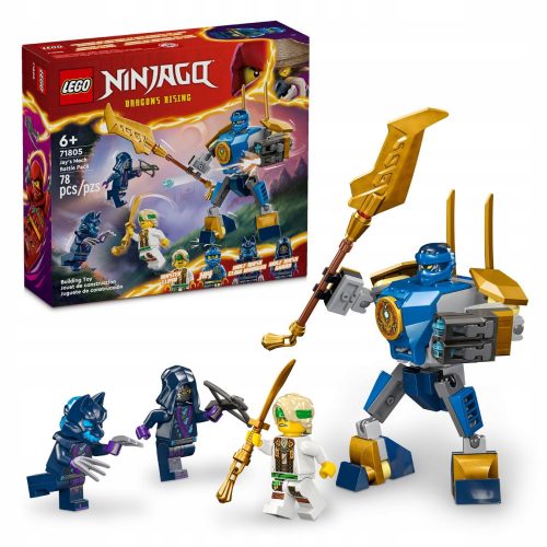  LEGO Ninjago Jaya Mech Battle Set 71805 + LEGO Paper Bag 6315786 Yellow 24x8x18 cm