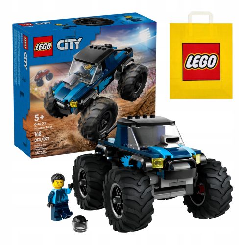  LEGO City 60402 Blue Monster Truck + VP Paper Bag LEGO 6315792 Средна