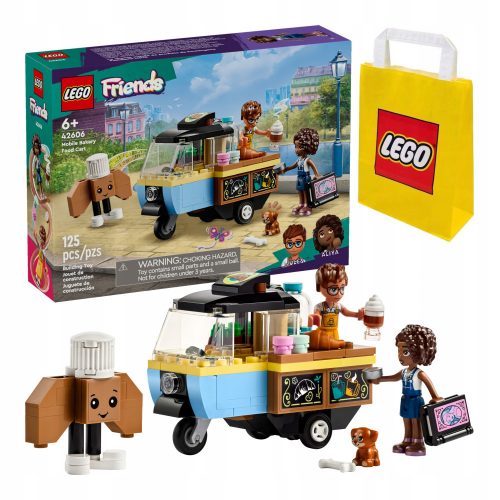  LEGO Friends 42606 Мобилна стойка за торта + LEGO 6315786 VP ХАРТИЕНА ЧАНТА МАЛКА S 24X18X8