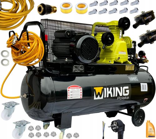 Маслен компресор Wiking Polska W-0.36/10 100L 230V 100 l 10 bar