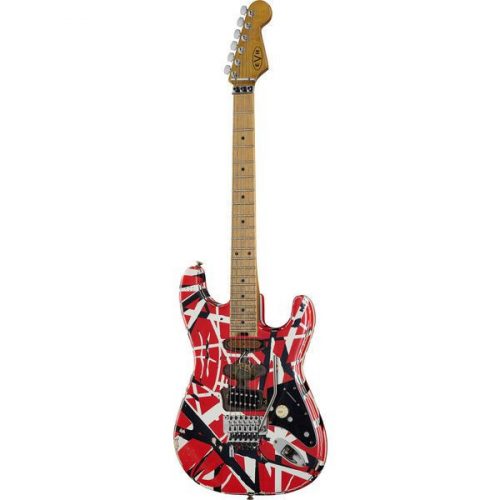  EVH Frankie Striped MN Relic R/W/B Strat електрическа китара