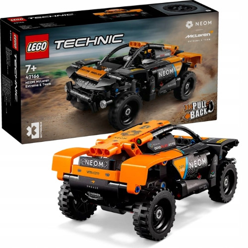  LEGO TECHNICS 42166 NEOM MCLAREN АВТОМОБИЛ С ОФРОУД JEEP QUAD PULLBACK AUTO 7+