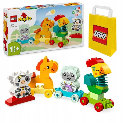  LEGO Duplo 10412 Влак с животни + LEGO хартиена торбичка