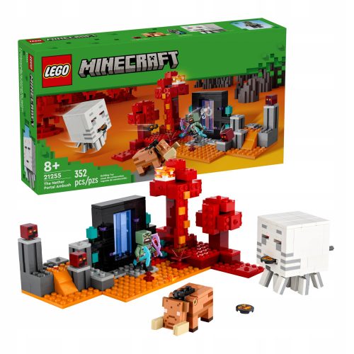  LEGO Minecraft 21255 Изпадна в засада в портала на Nether