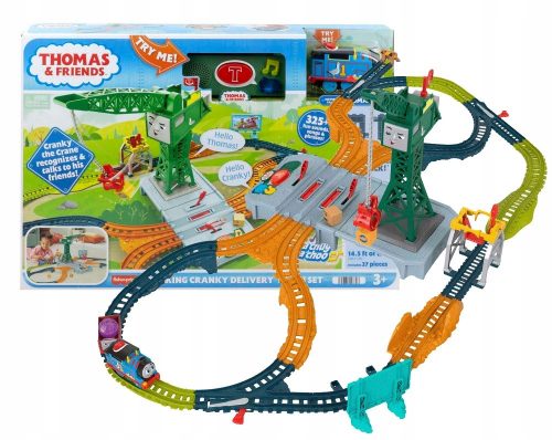  Thomas and Friends Talking Crane Karolek Mega Track Set версия на полски език HRC35