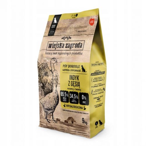  COUNTRY FARM Turkey and Goose 9kg Crisps L за възрастни кучета от големи породи