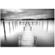 Фототапет bridge in the fog jetty lake 368 x 254 2655V8