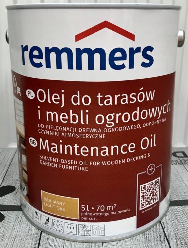 Remmers Pflege-ol масло за дърво 15L СВЕТЪЛ ДЪБ