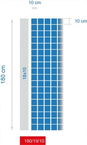 МРЕЖА ЗА ГОРСКА ОГРАДА 180/19/10 L 25MB + скоби КВАДРАТНА МРЕЖА