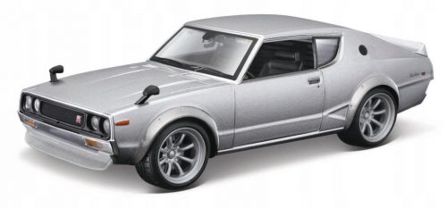  MAISTO NISSAN SKYLINE 2000GT-R KPGC110 СРЕБРИСТ 1:24 СГЛОБЯЕМ НОВ МОДЕЛ