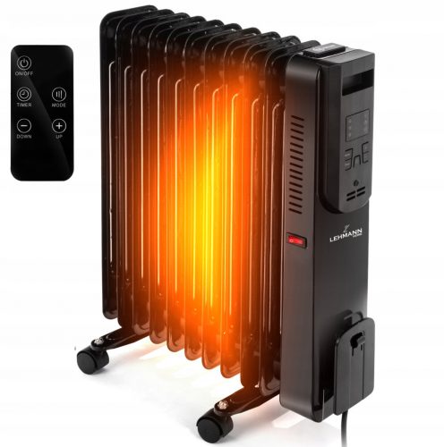 Маслен радиатор Lehmann 2500 W черен