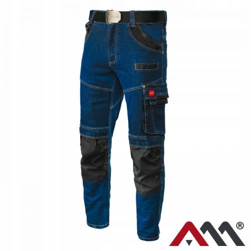 Дълъг работен панталон REDA BHP JEANS STRETCH BLUE размер 3XL