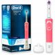  Oral-B Vitality D100 Електрическа четка за зъби, създадена по технология на Braun, розова