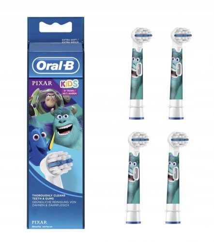  Оригинална глава за детска четка за зъби Oral-B Pixar (4 бр.)