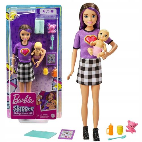  Barbie Skipper Babysitters GRP11 Кукла детегледачка и бебе