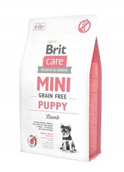  Brit Care Mini Puppy агнешка суха храна за кучета с алергии 2 кг