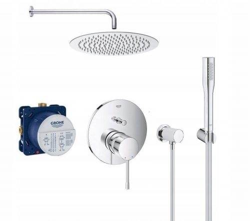 Смесител за вградена вана и душ Grohe Essence, хром + 5 други продукта