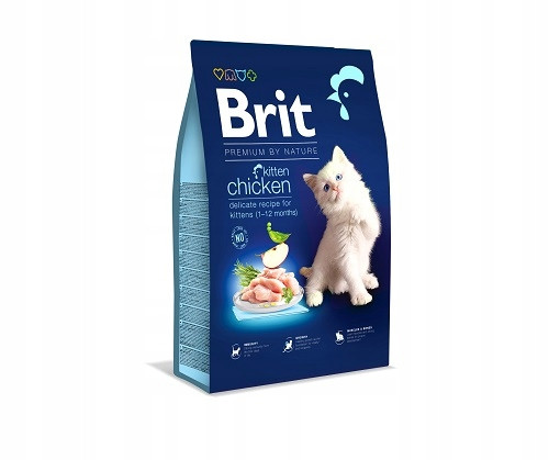  BRIT Dry Premium Kitten храна с пиле 8 кг