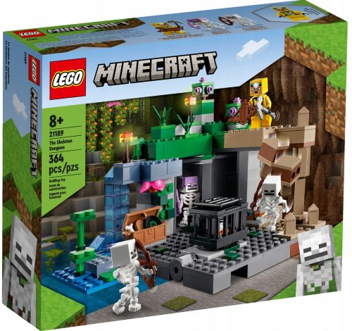  LEGO Minecraft 165363 LEGO Minecraft Skeleton Dungeon maincraft тухли скелети зомбита minecraft