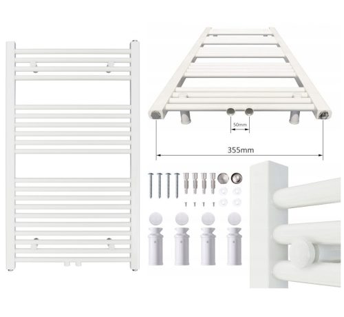 Воден радиатор за баня Aquabad 488 W 600 x 1000 mm бял