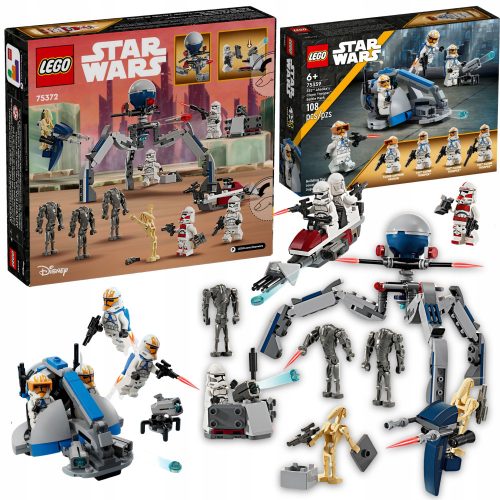  LEGO Star Wars 75372 Clone Trooper and Battle Droid Battle Pack + Lego STAR WARS 75359 Battle Set с 332