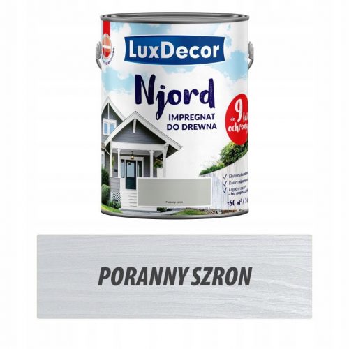 LuxDecor импрегнация за дърво Сутрешен фрост 5л