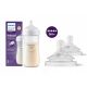  AVENT Шише Natural Response SCY906/01 330 ml + Philips Avent Natural SCY965/02 силиконови биберони 2 броя