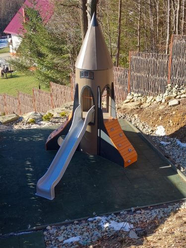 Дървена детска площадка SPACE ROCKET PZ25