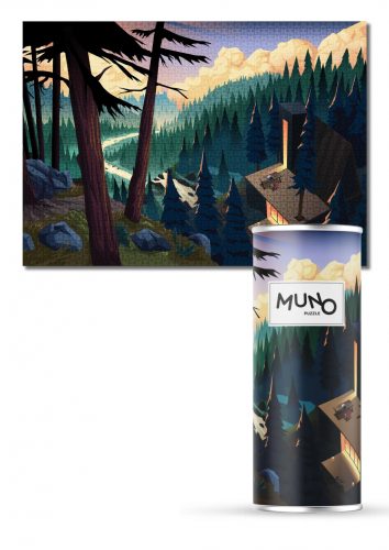  Muno Puzzle 2000 el "Forest Retreat" от Michał Adamiec декоративна тръба