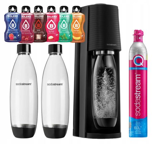  SODASTREAM TERRA карбонатор СИФОН ЗА ГАЗИРАНА ВОДА FUSE бутилки + балър