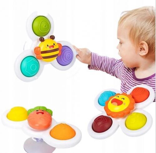  ОБРАЗОВАТЕЛНА ИГРАЧКА SENSORY SPINER 3 бр