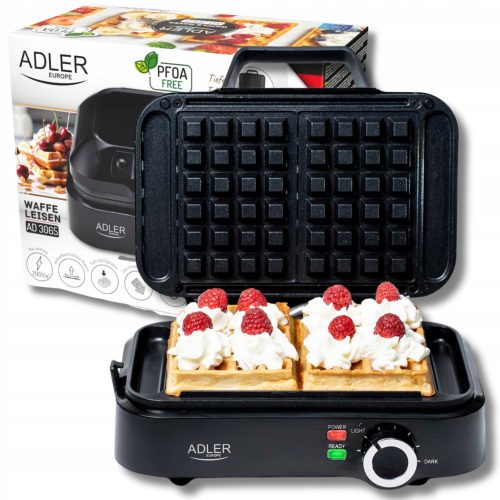  ADLER EUROPE AD 3065 Гофретник 2000 W черен