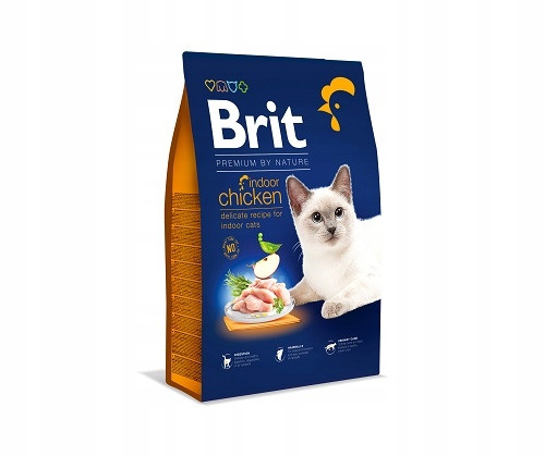  BRIT PREMIUM BY NATURE ИНДООР ПИЛЕ КОТКА 8 КГ