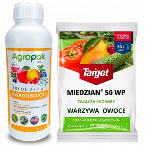  Треол 770 ЕК парафиново масло, акар, инсектицид, инсектицид 1л + МИЕДЗИАН 50 WP фунгицид 100 гр. ТАРГЕТ