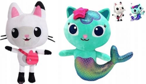  ПЛЮШЕНА ИГРАЧКА MERMAID + KITTY PANDY КЪЩА ЗА КОТКА GABI