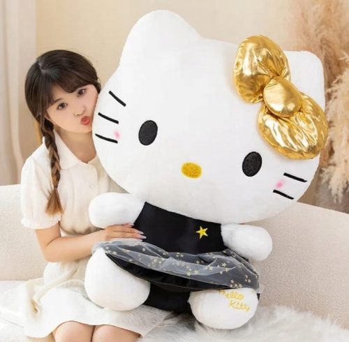  ГОЛЯМА ПЛЮШЕНА ФИГУРА HELLO KITTY MASCOT KITTEN ПЛЮШЕНА ИГРАЧКА CUDDLE 65см