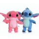  КОМПЛЕКТ 2x STICH+ ANGEL CUDDLE ПЛЮШЕНА ИГРАЧКА ФИГУРКА НА МЕЧЕ 25 см