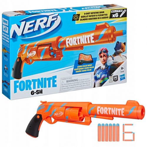  Nerf Fortnite 6-SH launcher + 6 стрелички F2678