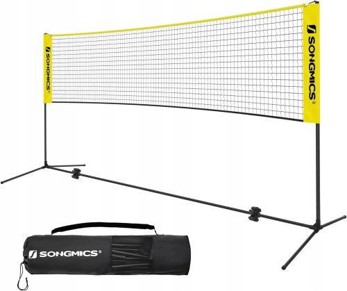 SONGMICS Преносима мрежа за бадминтон SONGMICS 3m x 107, 120 и 155 cm