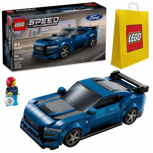  LEGO Speed Champions 76920 Ford Mustang Dark Horse + LEGO 6315792 VP ХАРТИЕНА ЧАНТА СРЕДНА M 34X41X10 TE