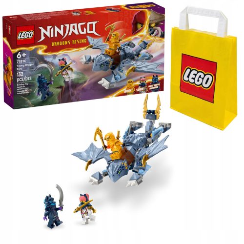  LEGO NINJAGO 71810 Little Dragon Riyu 71810 + LEGO Paper Bag 6315786 жълто 24x8x18 cm